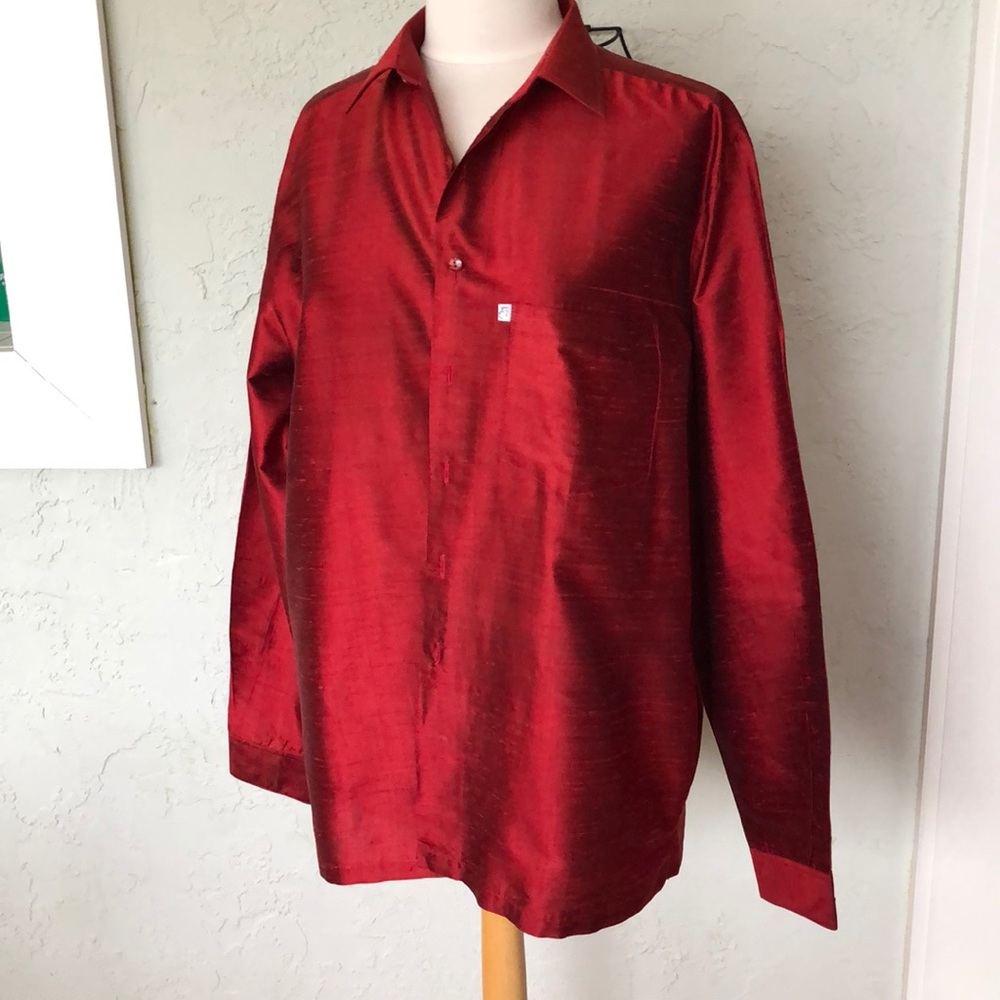 DENNISON  SILK BLOUSE Perfect for Christmas